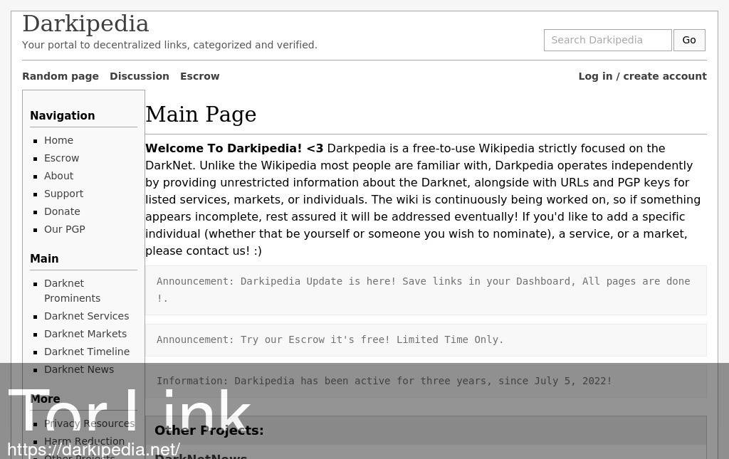 Darkipedia Screenshot