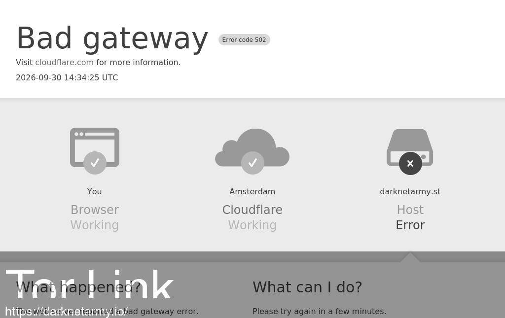Darknet Army Forum Screenshot