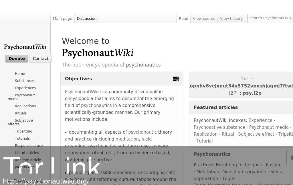 PsychonautWiki Screenshot